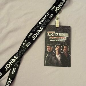 JonasCon 2025 Lanyard and Badge